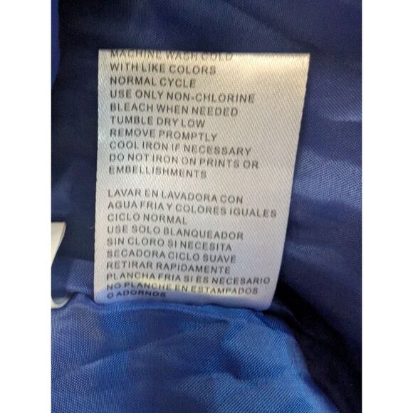 Starter New York NY Giants Jacket Mens Large Blue Embroidered Bomber G3 Apparel - Picture 10 of 12